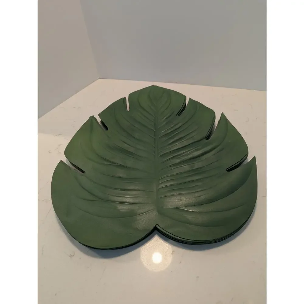 World Market Monstera Leaf Placemats Green Tropical Table Mats set 12 17